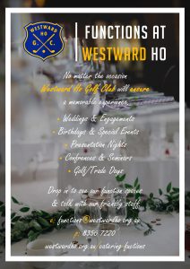 Functions @ Westward Ho Golf Club